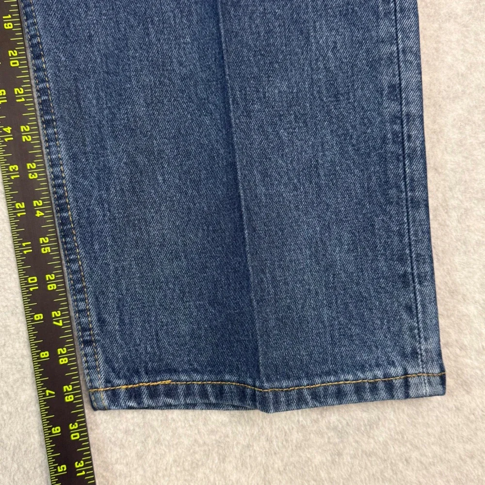 Levis 505 Regular Fit‎ Jeans Mens Dark Wash Straight Leg Denim Blue 43x29